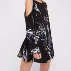 Free People Floral Cold Shoulder Tunic | Size S